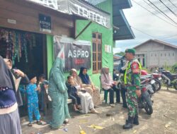 Komsos Bersama Warga, Babinsa Sampaikan Himbauan Untuk Melakukan Pola Hidup Sehat