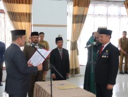 Sekda Aceh Tengah Di Lantik, Dandim 0106/Aceh Tengah, Beri Ucapan Selamat.