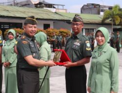 Dandim 0106/Aceh Tengah Pimpin Penerimaan Anggota Baru Dan Pelepasan Purna Tugas