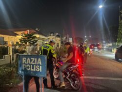 Polres Langsa Gelar Razia Cipta Kondisi Antisipasi Gangguan Kamtibmas