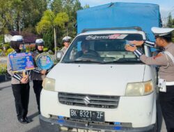 Sat Lantas Polres Bener Meriah Kenalkan Hotline 110 untuk Kelancaran dan Keamanan Pemudik