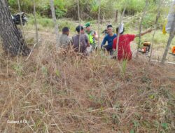 Komsos Bersama Warga, Babinsa Ingatkan Jangan Membakar Hutan Dan Lahan