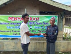 Pembagian BLT Dana Desa Bulan Maret 2025 di Desa Gunung Sayang