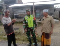 Manfaatkan Suasana Lebaran Idul Fitri, Babinsa Laksanakan Komsos Perkuat Silaturahmi