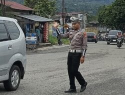 Ciptakan Kelancaran dan Keamanan Lalu Lintas, Satlantas Polres Bener Meriah Gelar Pengaturan di Titik Rawan Kemacetan