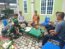 Bukan Sekedar Ngopi Bareng, Babinsa Ajak Aparatur Desa Bersinergi Menjaga Kamtibmas