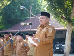 Pimpin Apel Pasca Libur Lebaran, Wabup Labuhanbatu: ” Minal Aidin Walfaizin, Mohon Maaf Lahir Dan Batin”