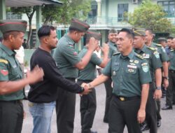 Kasdim 0104/Atim Pimpin Apel Kembali Cuti Lebaran Gelombang II