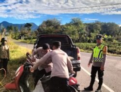 Polsek Bukit Amankan Sepeda Motor Scoopy Merah Ditemukan Tergeletak di Pinggir Jalan, Pemilik Diminta Segera Melapor