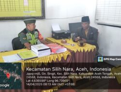 Babinsa Koramil 08/SN Laksanakan Komsos dengan Kepala SDN 5 Silih Nara 