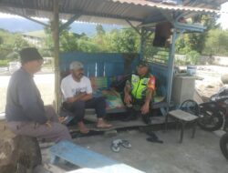 Sambangi Warganya, Babinsa Sampaikan Himbauan Kamtibmas