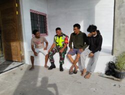 Monitoring Wilayah, Serda Kurniadi Komsos Bersama Warga