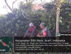 Serda Junaidi Ahmat Jalin Komsos Bersama Warga Desa Gunung Singit