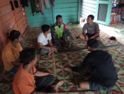 Komsos Dengan Pemuda, Babinsa Ajak Warga Cegah Peredaran Narkoba
