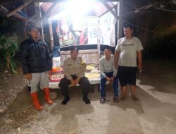 Bhabinkamtibmas Polsek Bilah Hulu Himbau Warga Tolak Premanisme Berkedok Ormas di Pos Kamling Dusun Cinta Makmur I