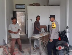 Polsek Bandar Sambangi Warga Saat Patroli, Ajak Jaga Kampung Tetap Aman