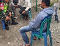 Ajak Pemuda Ikut Aktif Menjaga Kamtibmas, Babinsa Berpesan Agar Tidak Mudah Terprovokas
