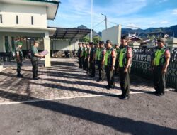 Apel Pagi Koramil 06/Bukit Sebagai Kesiapan Babinsa Laksanakan Tugas