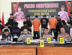 Tindak Tegas Geng Motor, Polres Bener Meriah Amankan Senjata Tajam dan Puluhan Anggota