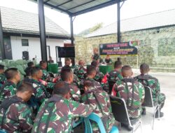 Tingkatkan Kesadaran Hukum Prajurit Kodim 0106/Ateng Terima Penyuluhan Hukum Dari Korem 011/ LW