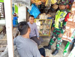 Babinsa Koramil 02/Wps Himbau Warga Jaga Lingkungan