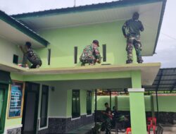 Jadikan Markas Bersih, Rapi Dan Nyaman, Danramil Pimpin Langsung Pembenahan Pangakalan