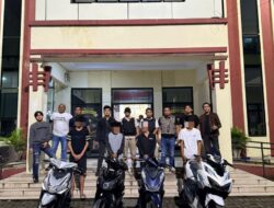 Balapan liar dibubarkan, Polisi berhasil amankan 4 pelaku.