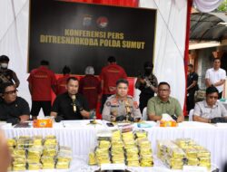 Polda Sumut Gagalkan Peredaran 100 Kg Sabu Dalam Bungkus Kopi, Empat Tersangka dan Dua DPO Terlibat