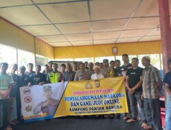 Babinsa dan Bhabinkamtibmas Sosialisasi Bahaya Narkoba untuk Generasi Emas 2045