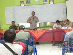 Kapolsek Toili Hadiri Sosialisasi Penyaluran Pupuk Bersubsidi untuk Ketahanan Pangan