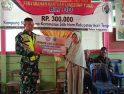 Babinsa Koramil 08/SN  Dampingi Penyaluran BLT Tahap II di Desa Bius Utama