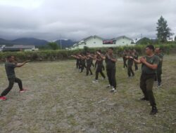 Puluhan Prajurit Kodim 0119/BM, Ikuti Latihan Pencak Silat militer (PMS)