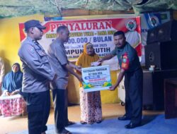 Babinsa Koramil 08/Silih Nara Hadiri Penyerahan BLT Tahap II di Desa Rutih