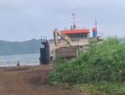Mafia Pasir Gunakan Kapal LCT di Bitung, APH Diduga Tutup Mata