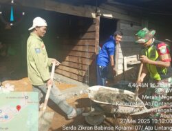 Babinsa Karya Bakti, Bantu Warga Desa Binaan di Atu Lintang