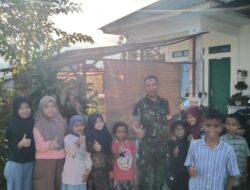 Ajak Periksa Kesehatan, Babinsa Peduli Terhadap Kesehatan Anak-anak Di Wilayah Binaan