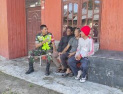Komsos Dengan Warga, Babinsa Koramil 06/Bukit Himbau Kamtibmas