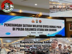 Kapolres bitung hadiri kegiatan divisi humas polri di polda sulut
