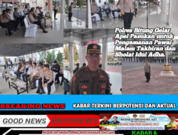 Polres Bitung Gelar Apel Pasukan untuk Pengamanan Pawai Malam Takbiran dan Sholat Idul Adha