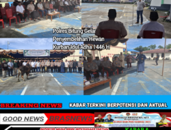 Polres Bitung Gelar Penyembelihan Hewan Kurban Idul Adha 1446 H