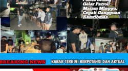 Polres Bitung Gelar Patroli Malam Minggu, Cegah Gangguan Kamtibmas