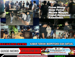 Polres Bitung Gelar Patroli Malam Minggu, Cegah Gangguan Kamtibmas