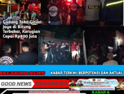 Gudang Toko Girian Jaya di Bitung Terbakar, Kerugian Capai Rp800 Juta