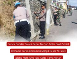 Polsek Bandar Polres Bener Meriah gelar bakti sosial bersama Forkopimcam di Masjid Besar Al-Falah