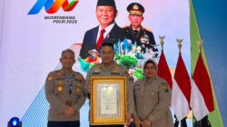 Kapolres Labuhanbatu Terima Piagam Penghargaan dari Kapolri dengan Kategori Pelayanan Prima (A)