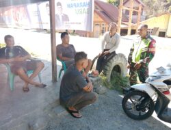 Babinsa Koramil 06/Bukit Laksanakan Anjangsana dan Komsos di Desa Isaq Busur