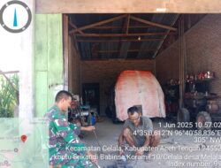 Tingkatkan Hubungan Baik, Babinsa Komsos Dengan Mekanik Bengkel