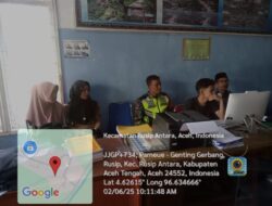 Babinsa Serda Angkasah Laksanakan Komsos Bersama Aparatur Kampung Pantan Tengah