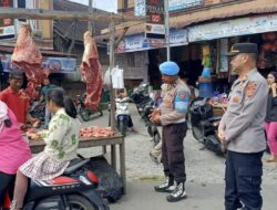 Polres Bener Meriah Amankan Tradisi Meugang, Jelang Idul Adha 1446 H dengan Kondusif