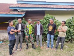 Babinsa Jalin Komsos Dengan Tokoh Masyarakat Di Wilayah Binaan
